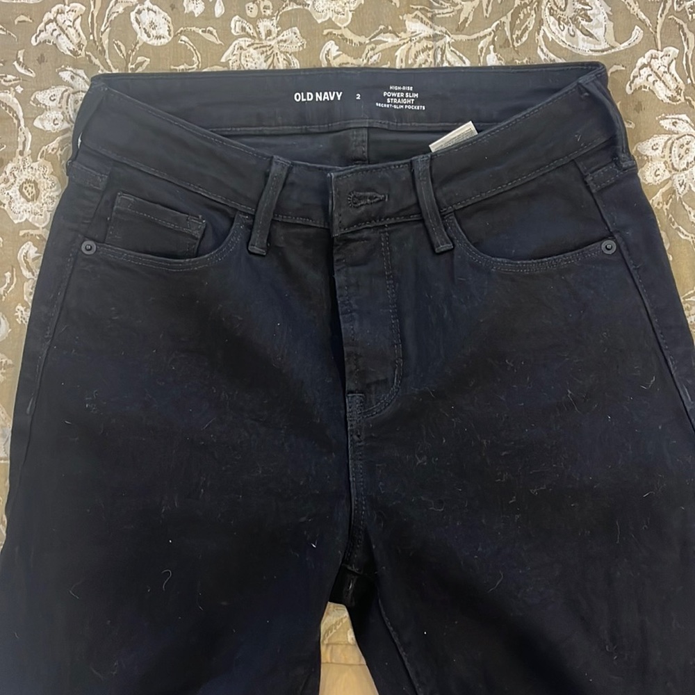 Old navy high rise power slim straight jeans - Picture 2 of 4